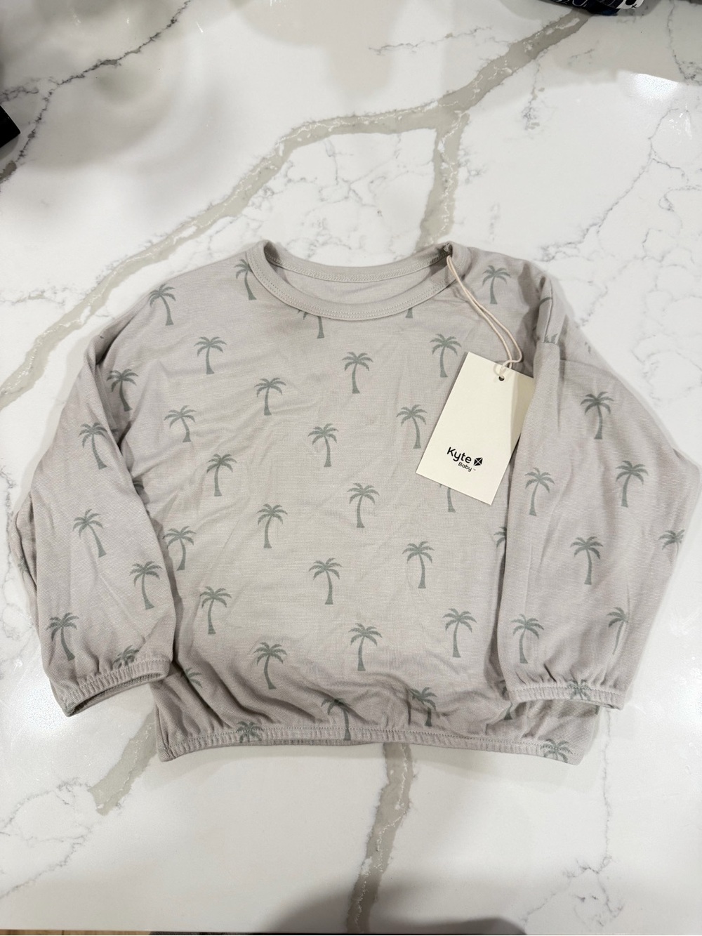 Kyte Baby Palm Tree Long-Sleeve Top
